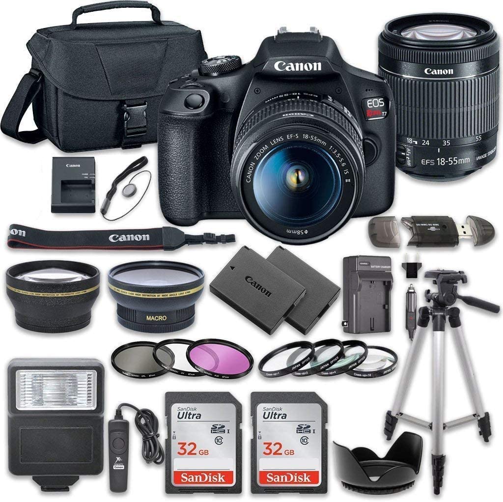 Canon EOS Rebel T7 with 18-55mm Lens